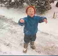 Playing in the snow