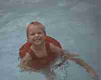 swimming in the woodlake pool
