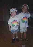 Trent & Kory with new clothes