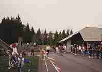 cheering for Dad at  the Seattle Marathon
