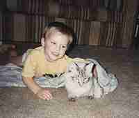 Trent and a cat