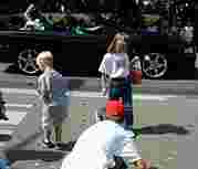 At the parade