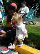 At the parade